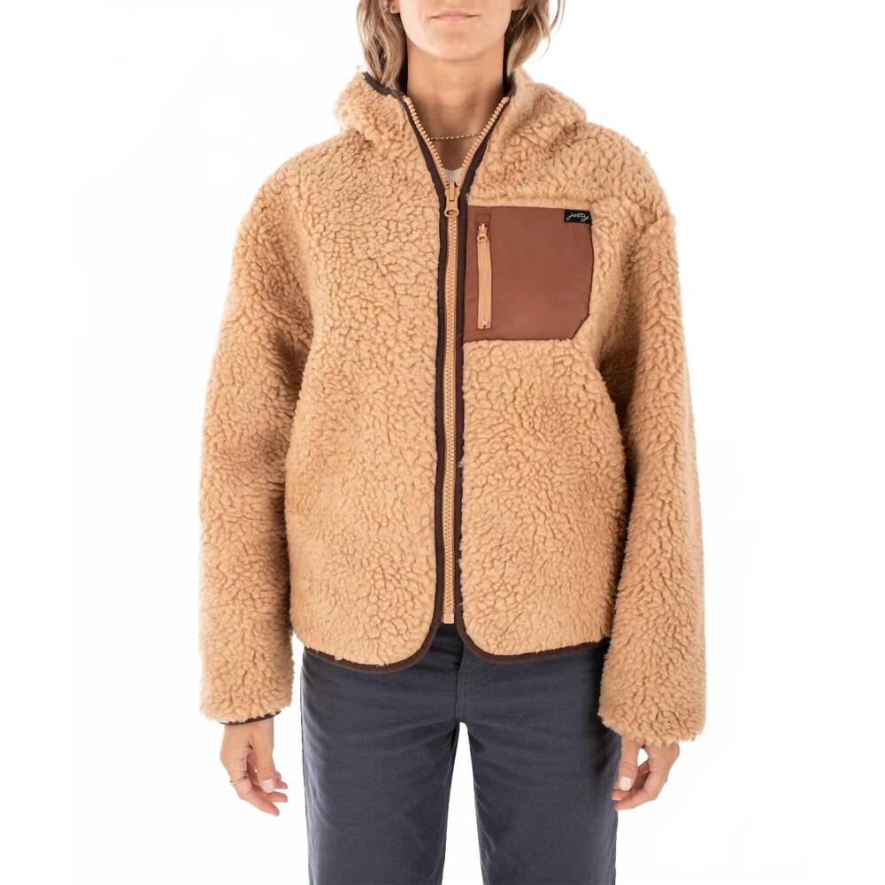 NEW JETTY women's lana reversible jacket in tan